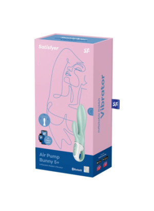 Vibromasseur rabbit gonflant connecté, USB Air Pump Bunny 5+ Satisfyer - CC597801